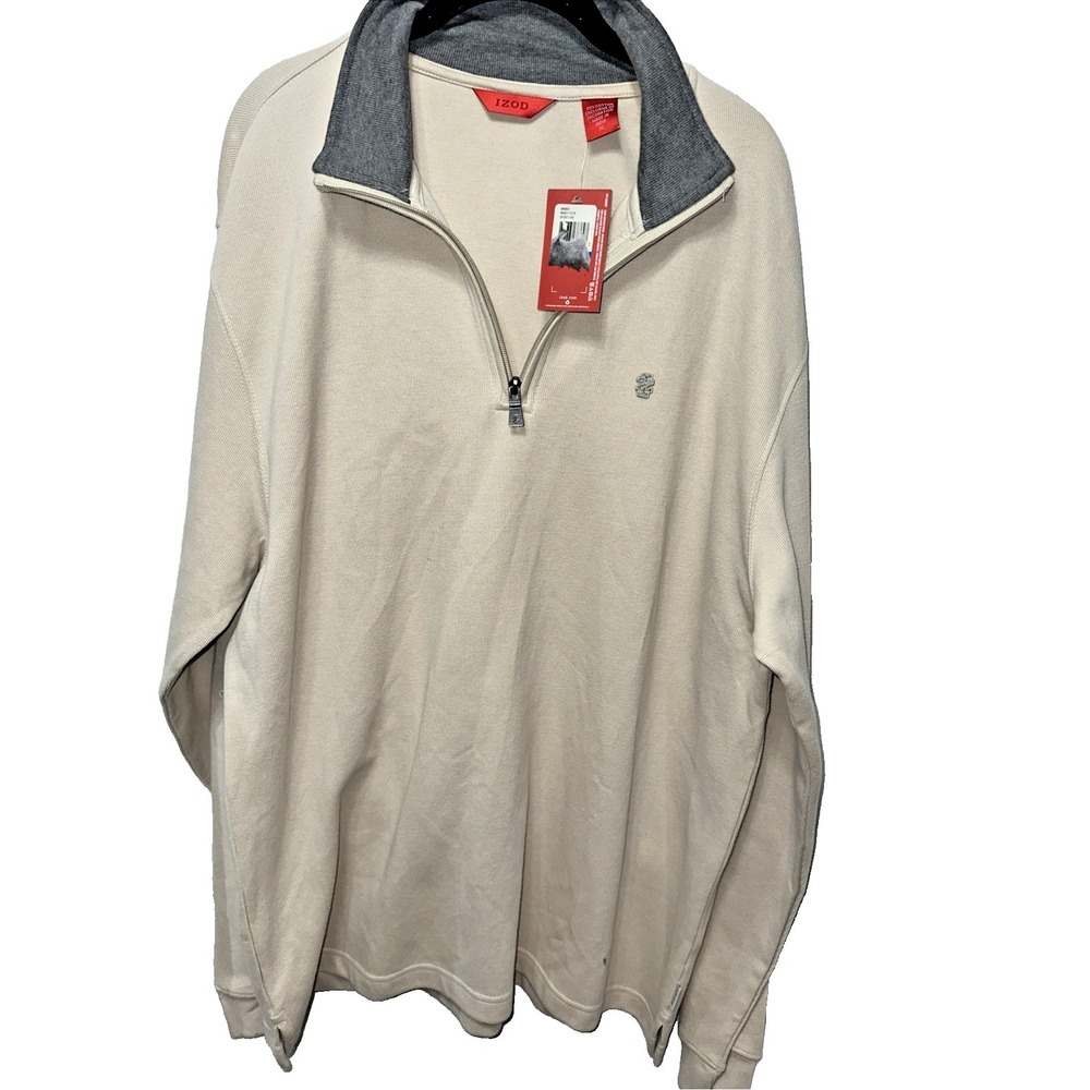 Izod 1/4 Zip Men's Long Sleeve Pullover. Size XL. NWT